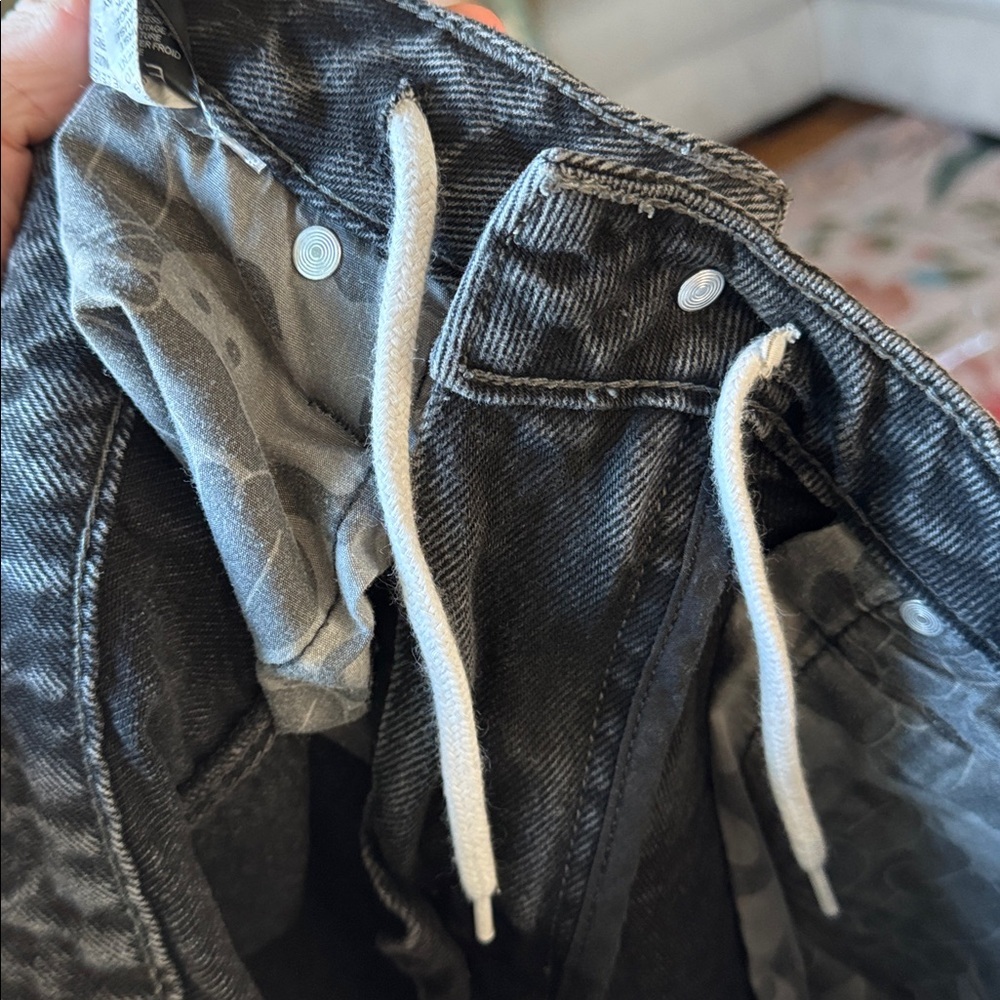 Empyre Black Relaxed Ultra Baggy Wash Skate Jeans Size 28 Inseam 25 - Picture 4 of 8